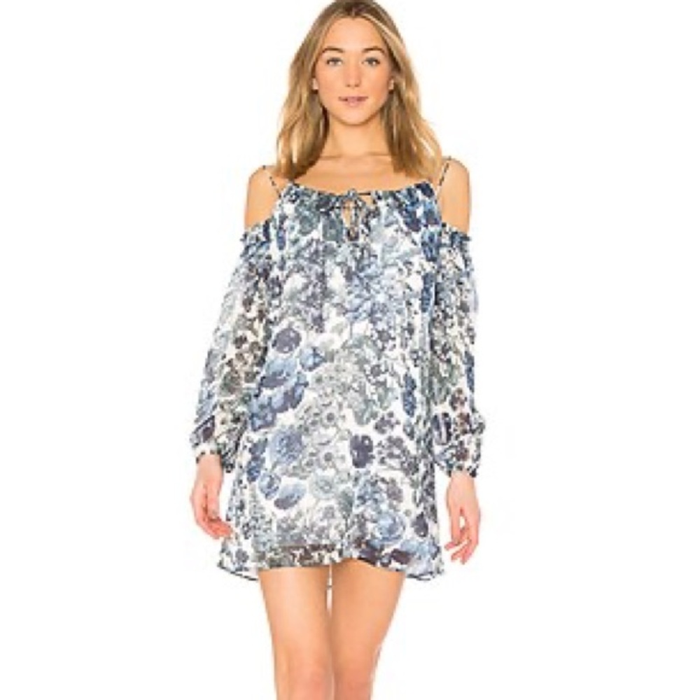Bailey 44 Daydream Cold Shoulder Midi Dress | Vintage Blue | Size Small | NWT